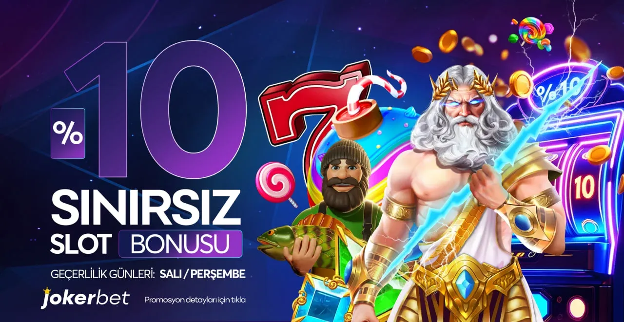 %10 Sınırsız Slot Bonusu