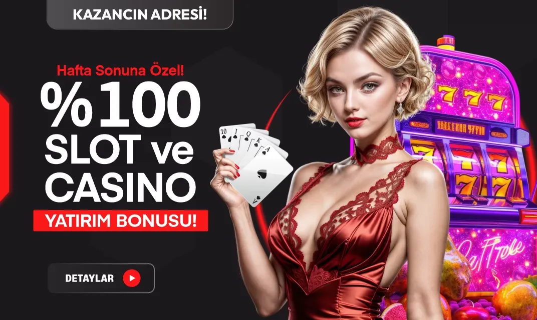 %100 Slot Ve Casino Yatırım Bonusu
