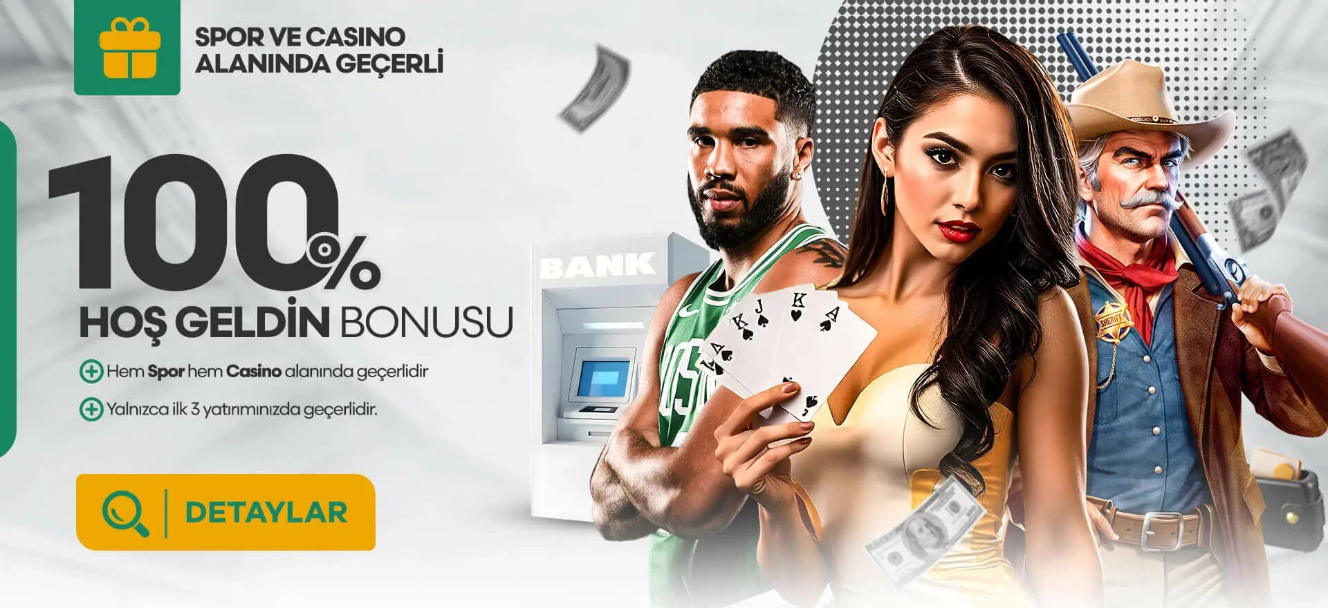 %100 Spor Ve Casino Hoş Geldin Bonusu