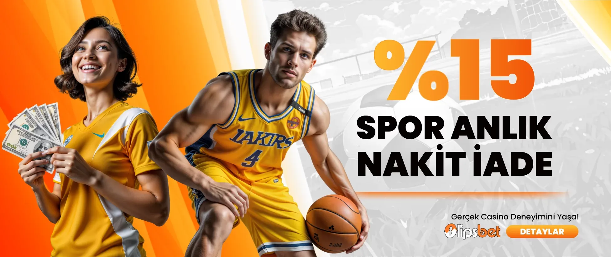 %15 Spor Anlık Nakit İade Bonusu