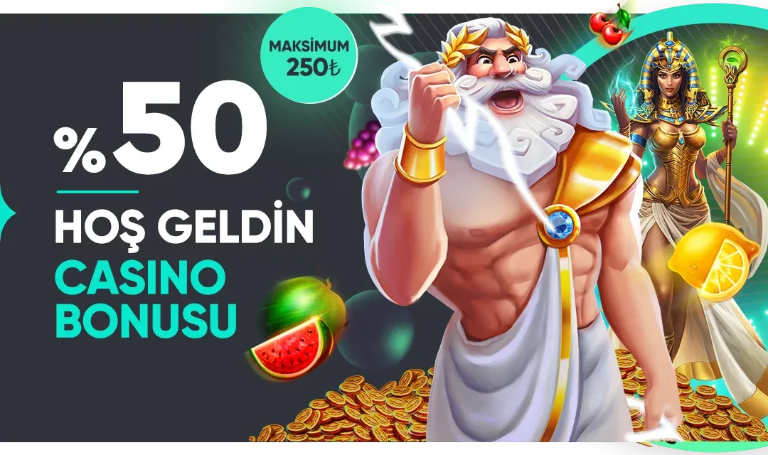 %50 Hoş Geldin Casino Bonusu