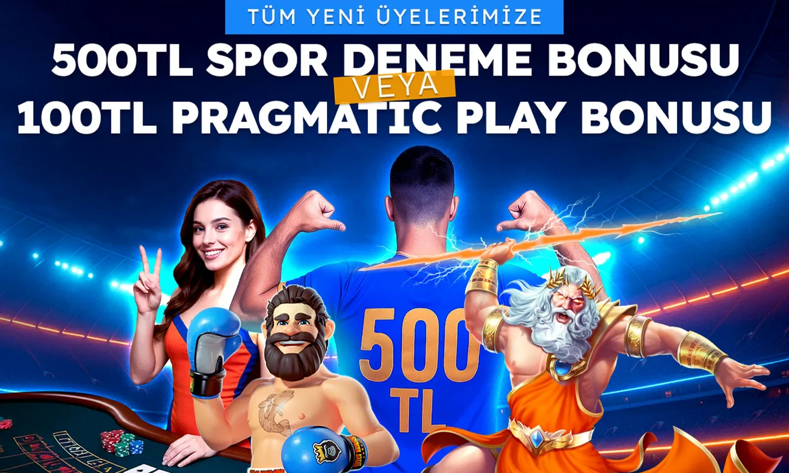 500 Tl Spor Deneme Veya 100 Tl Pragmatic Play Bonusu