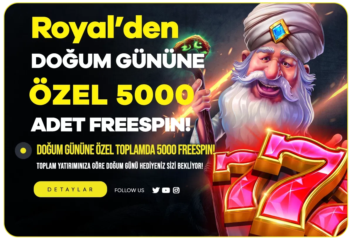 Doğum Gününe Özel 5.000 Freespin Fırsatı