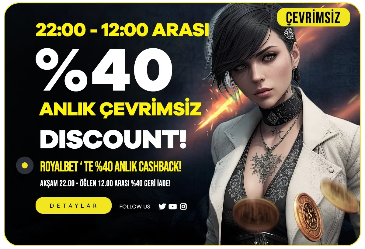 Geceye Özel %40 Anlık Kayıp Bonusu Fırsatı
