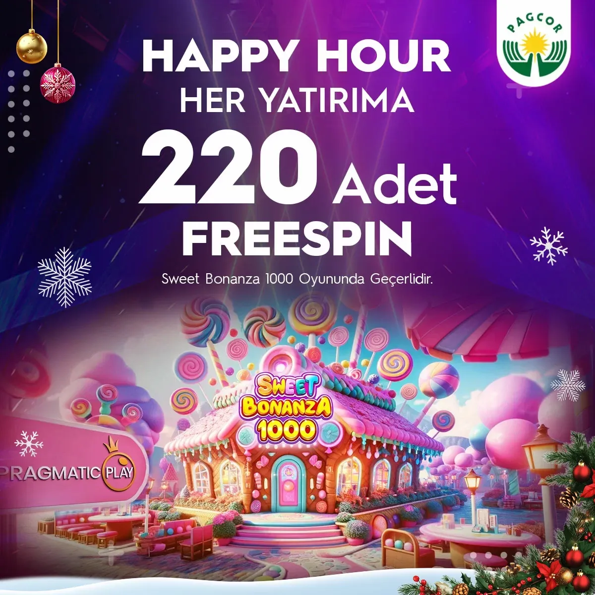 Happy Hour Yatırımlara 220 Adet Freespin Fırsatı