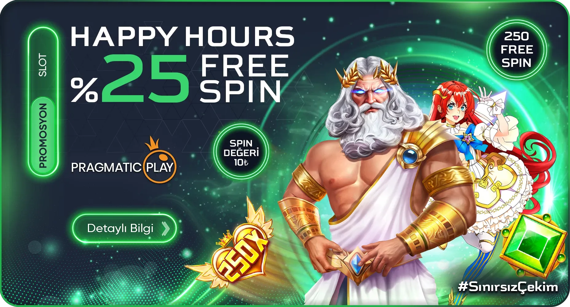 Happy Hours %25 Free Spin