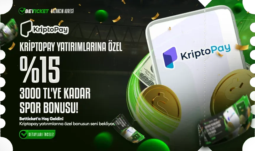 Kriptopay %15 Çevrimsiz Bonusu