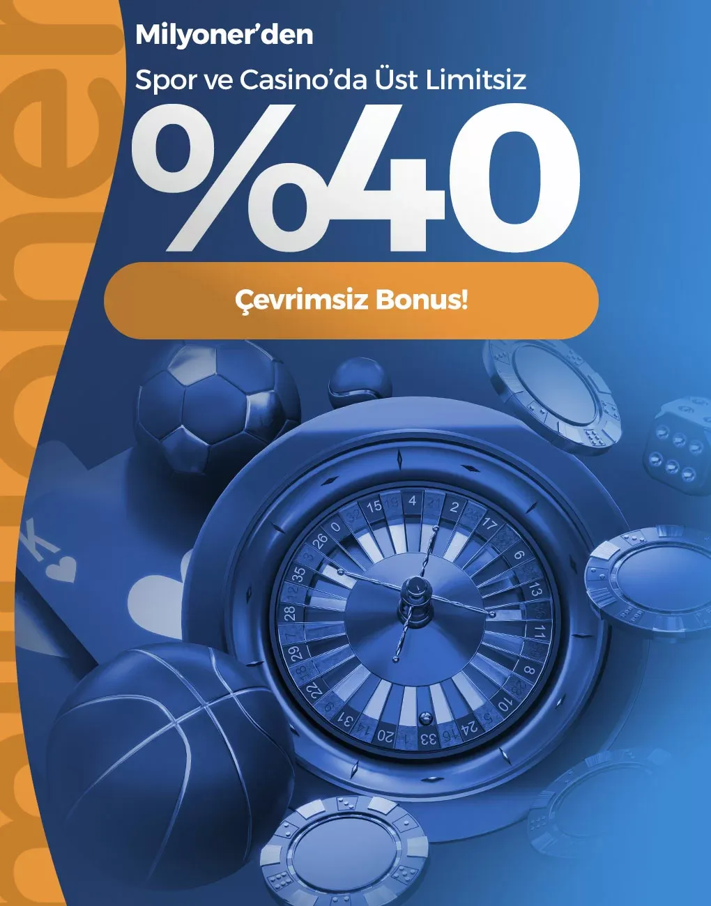 Spor Ve Casino İçin %40 Çevrimsiz Yatırım Bonusu