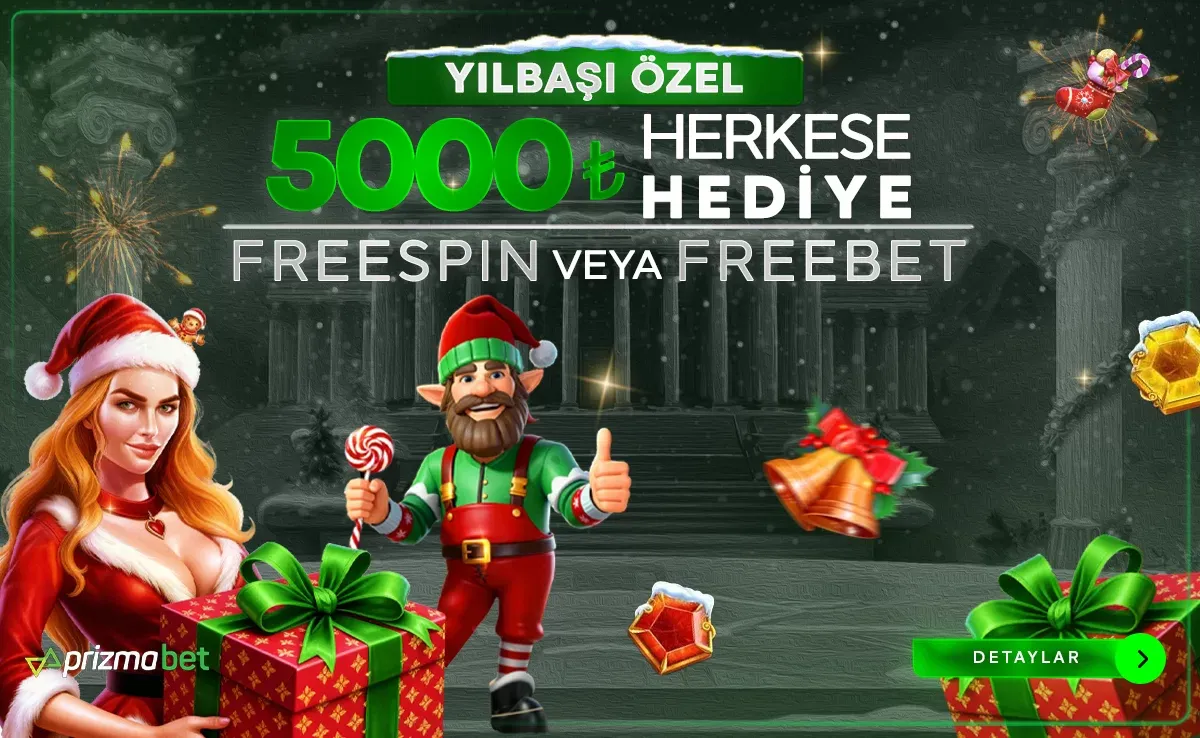 Yılbaşı Özel Herkese 5000 Tl Freebet Veya Freespin