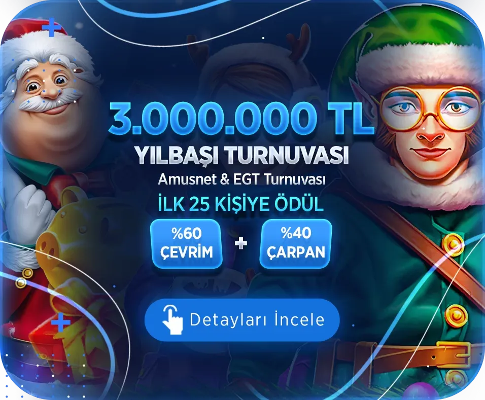 Yılbaşı Slot Turnuvasında 3.000.000 Tl Ödül